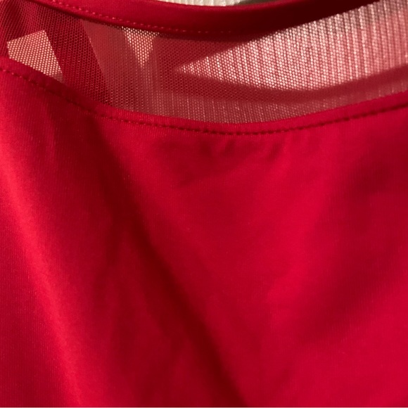 BLOCH Red Mesh Paneling Camisole Leotard - Picture 4 of 4